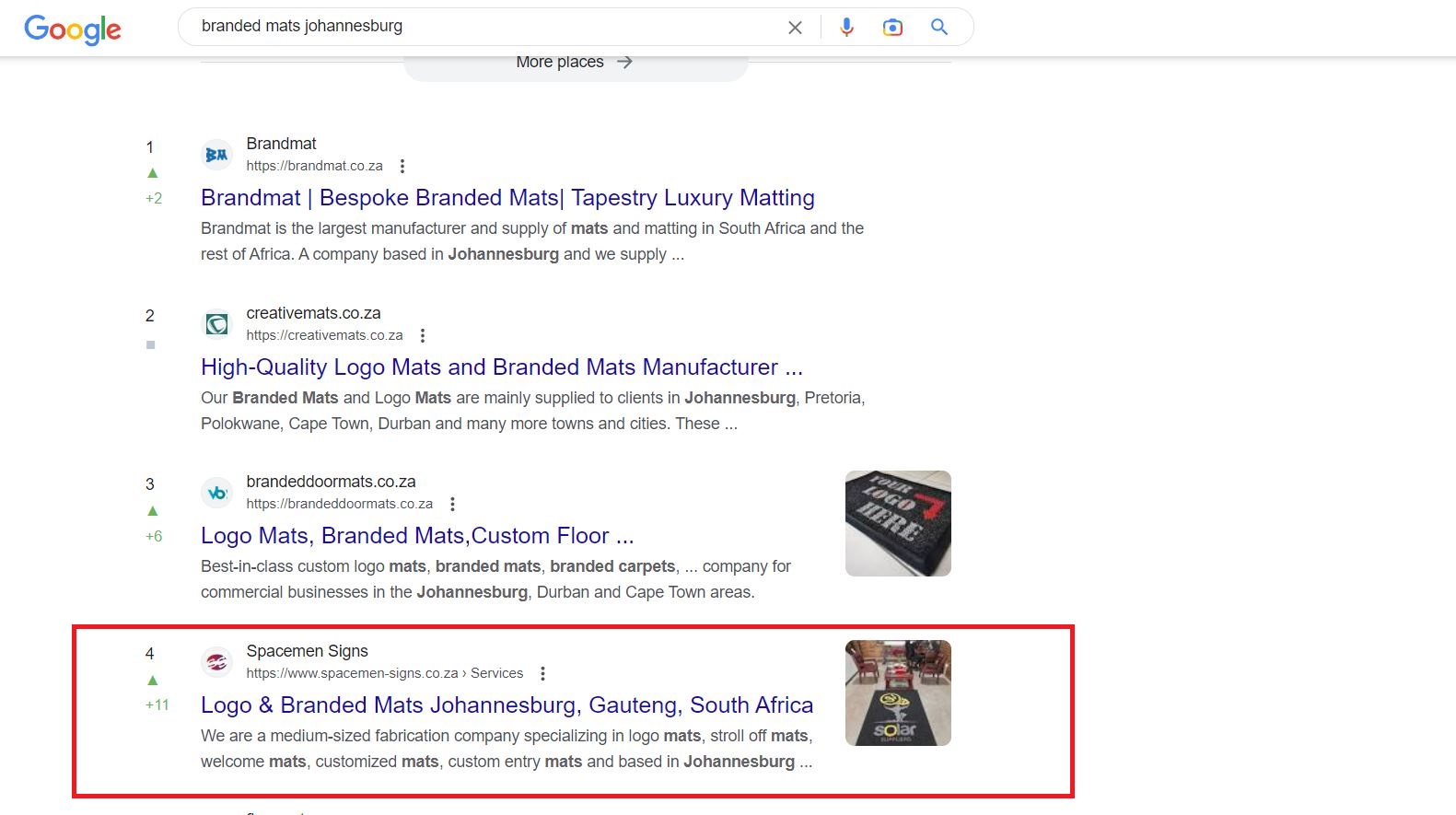 SS (Branded Mats Johannesburg)